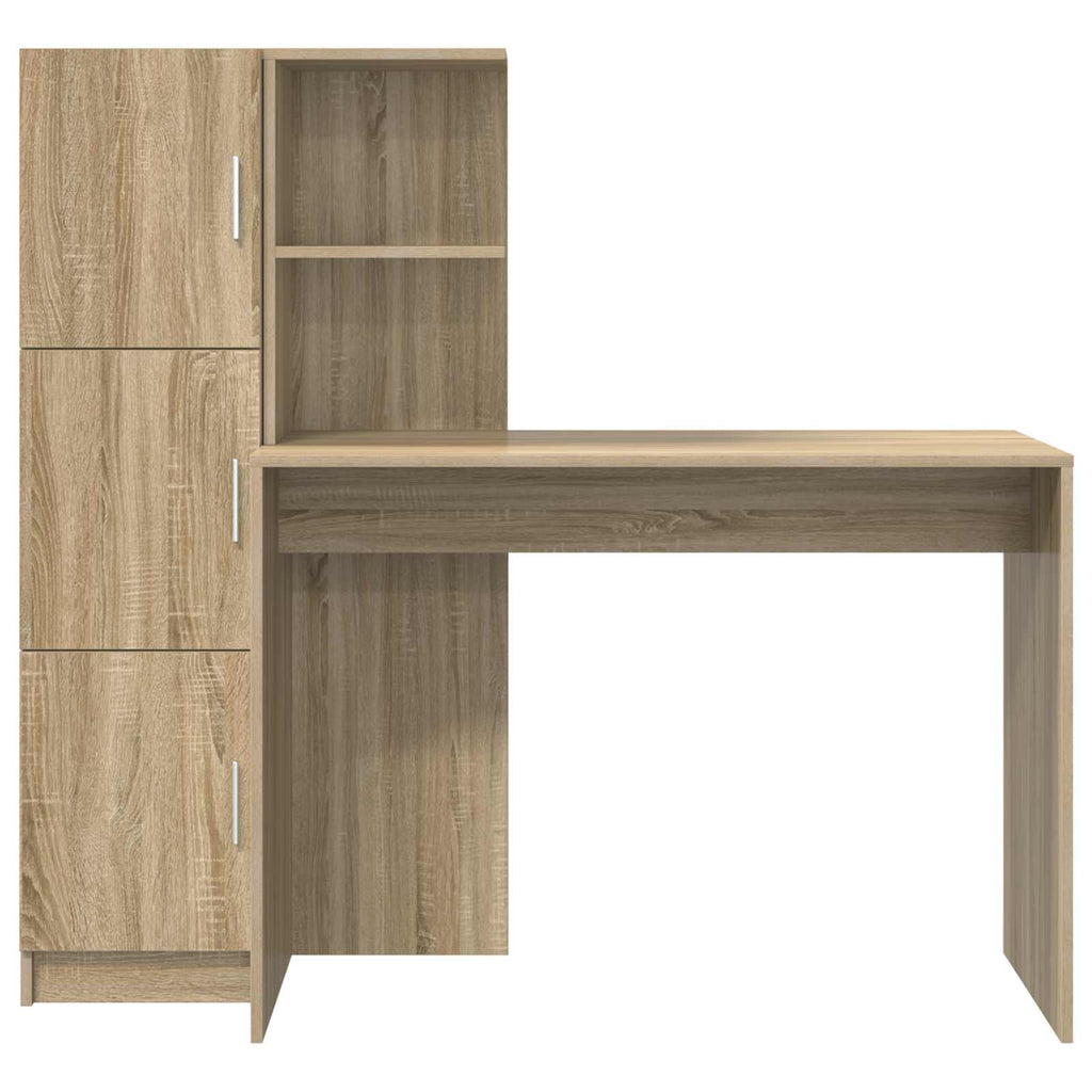 vidaXL Biurko 2 pcs Dąb Sonoma