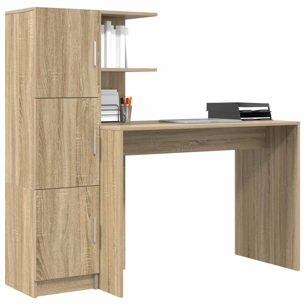 vidaXL Biurko 2 pcs Dąb Sonoma