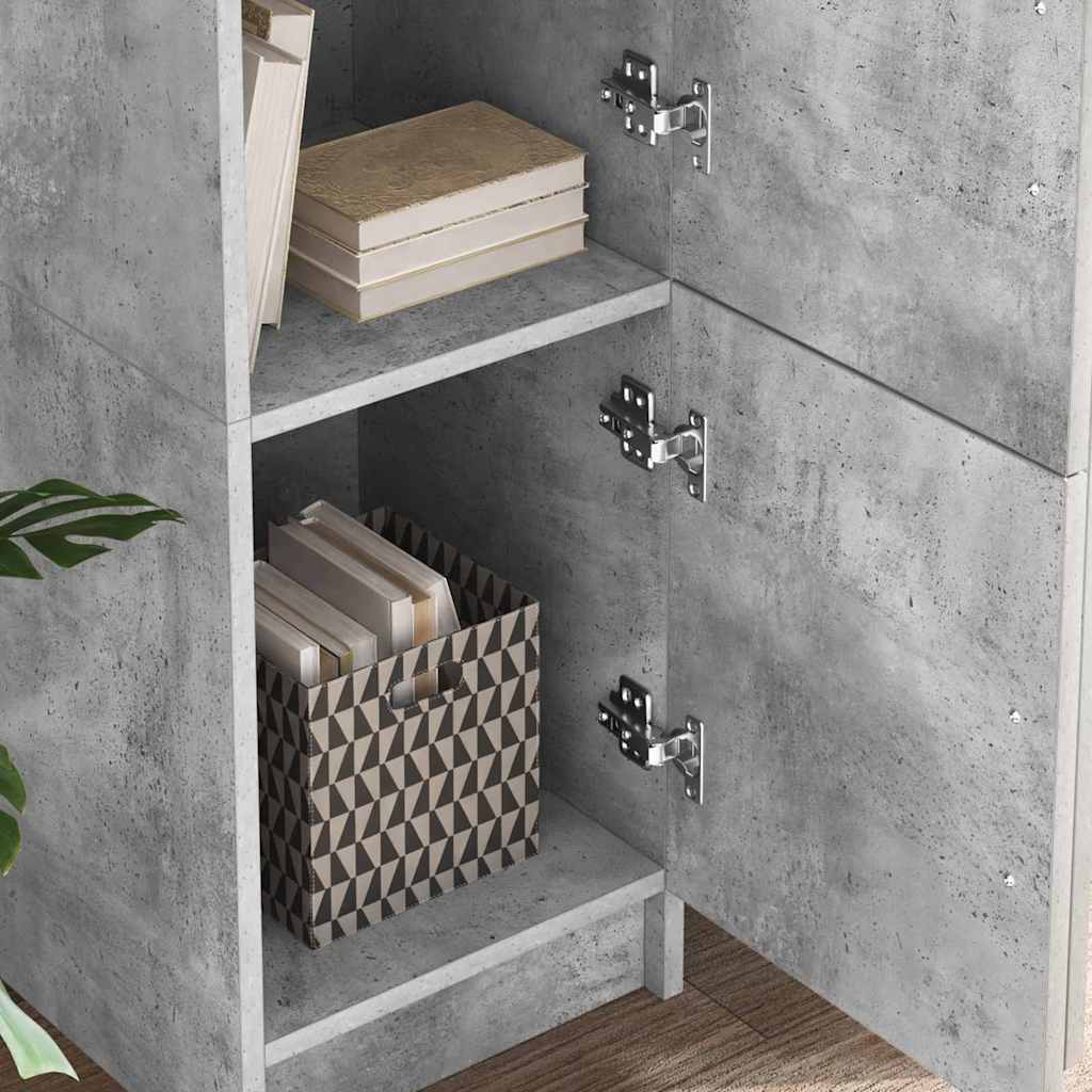 vidaXL Biurko 2 pcs Betonowy szary