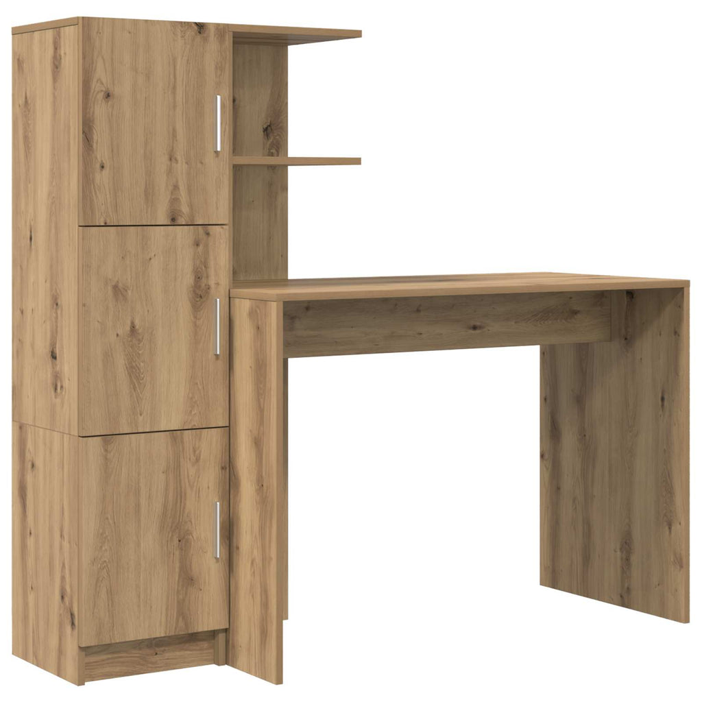 vidaXL Biurko 2 pcs Dąb rzemieślniczy