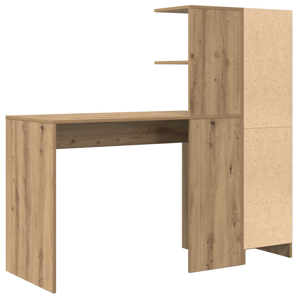 vidaXL Biurko 2 pcs Dąb rzemieślniczy
