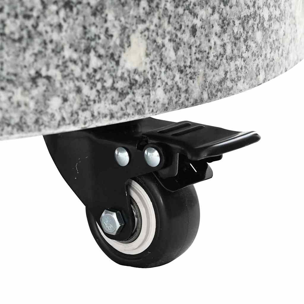 vidaXL Podstawa do parasola 29,8kg Szary Granite i Stal Nierdzewna