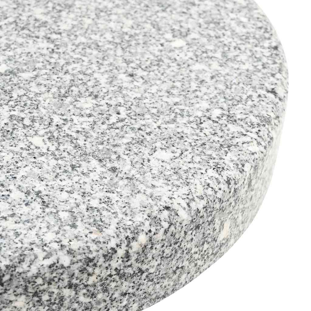 vidaXL Podstawa do parasola 29,8kg Szary Granite i Stal Nierdzewna