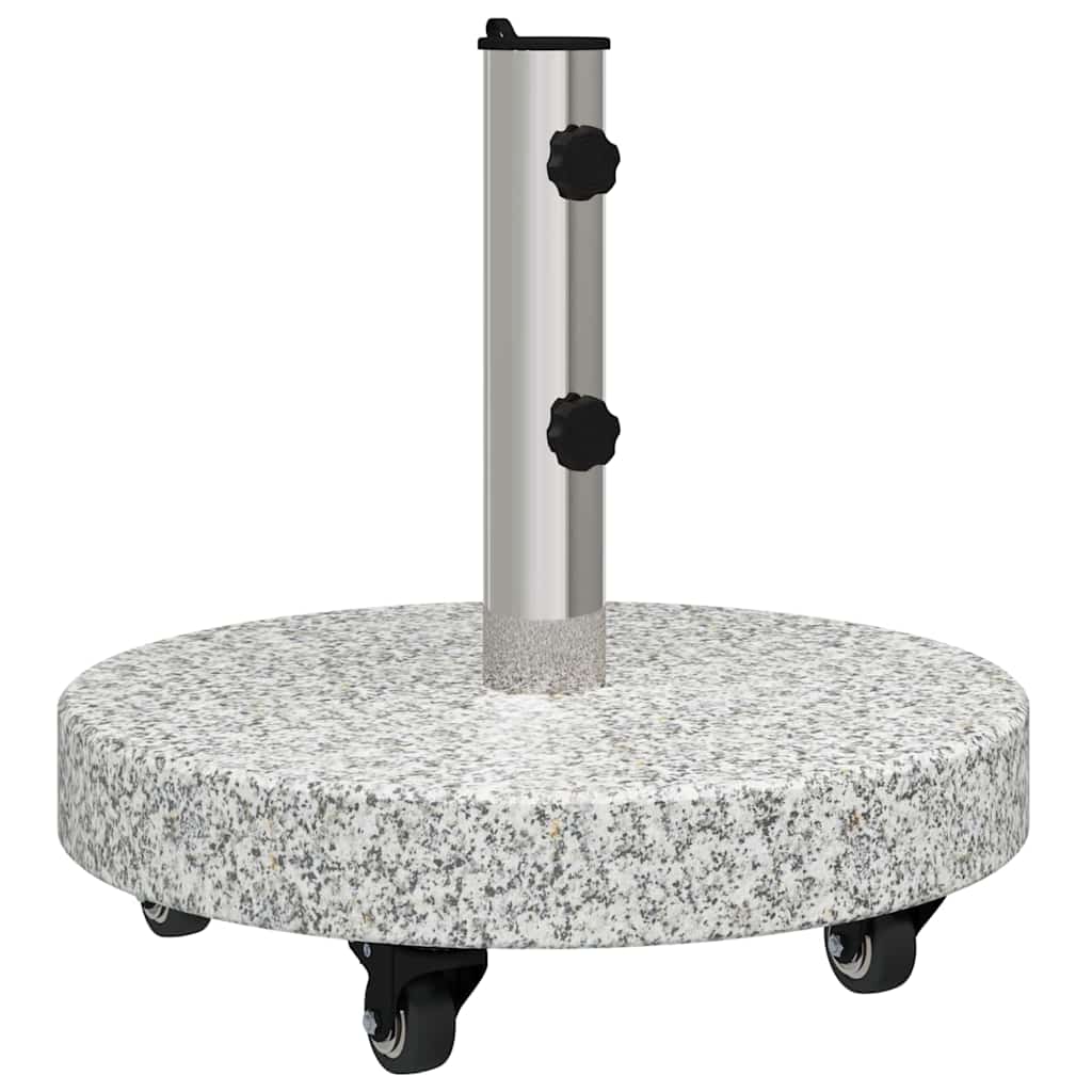 vidaXL Podstawa do parasola 29,8kg Szary Granite i Stal Nierdzewna