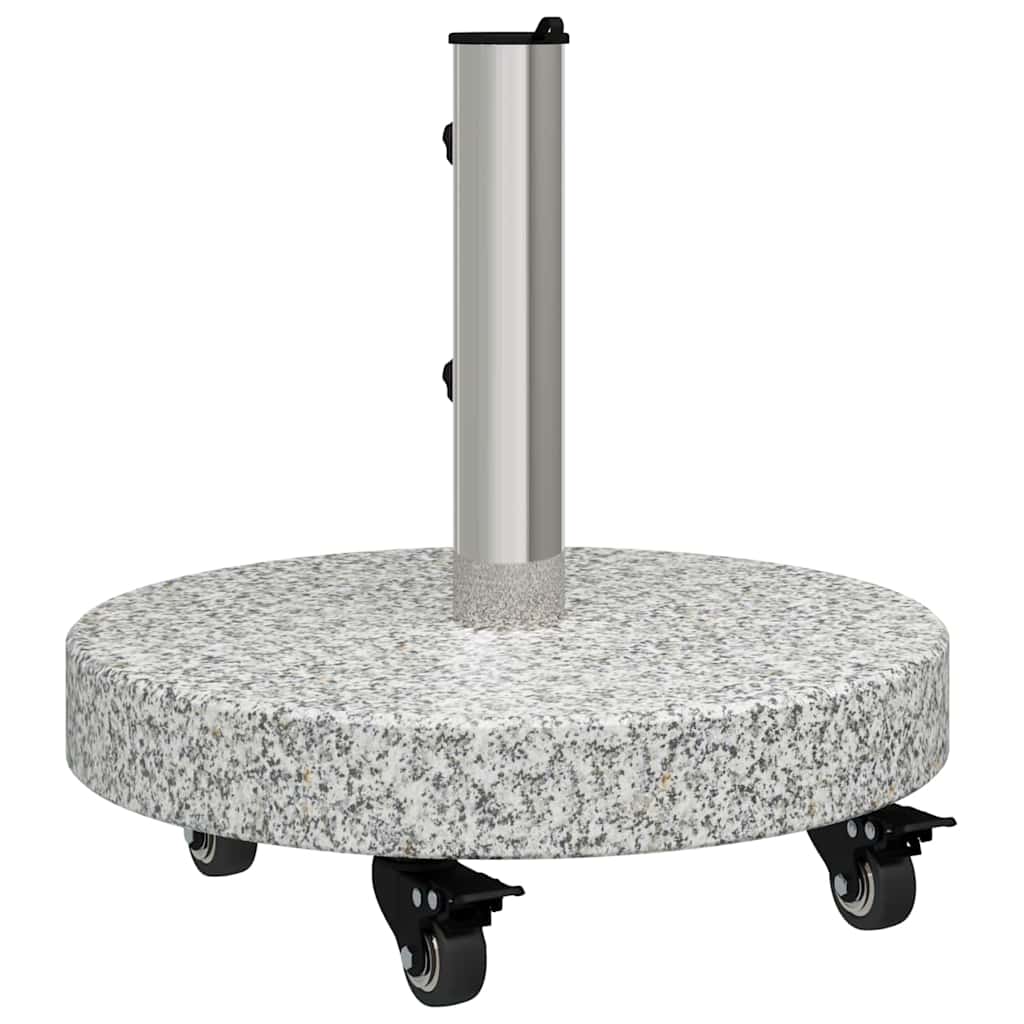 vidaXL Podstawa do parasola 29,8kg Szary Granite i Stal Nierdzewna