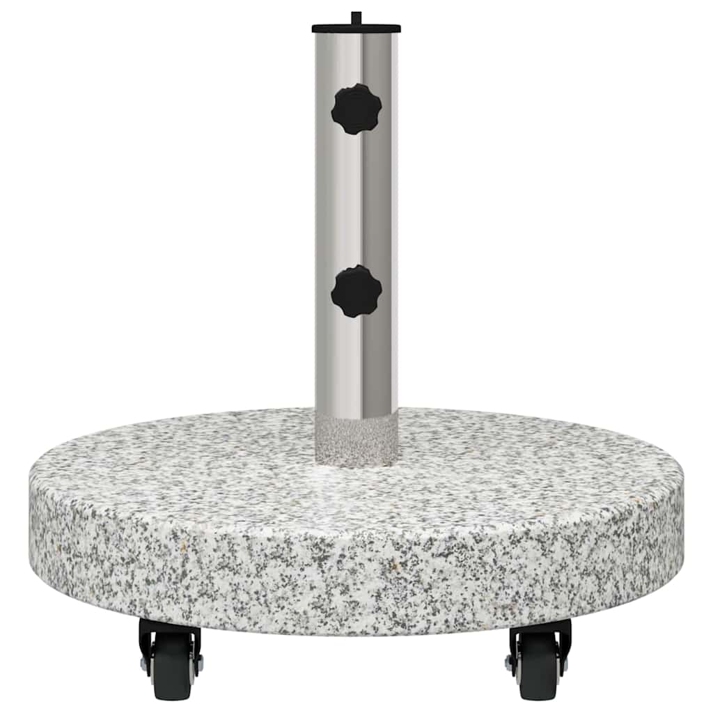 vidaXL Podstawa do parasola 29,8kg Szary Granite i Stal Nierdzewna