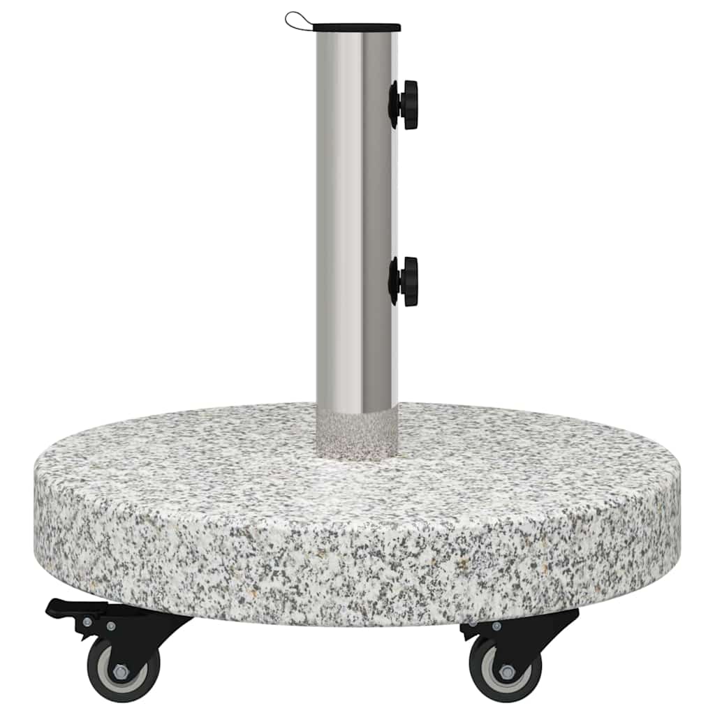 vidaXL Podstawa do parasola 29,8kg Szary Granite i Stal Nierdzewna