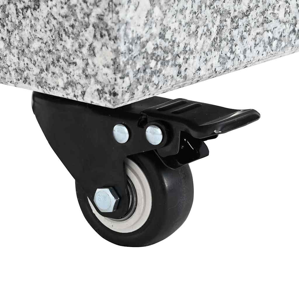 vidaXL Podstawa do parasola Szary 45 x 25 x 45 cm Granit