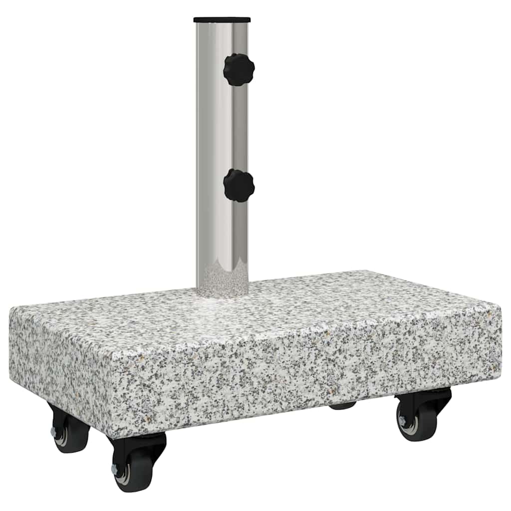 vidaXL Podstawa do parasola Szary 45 x 25 x 45 cm Granit