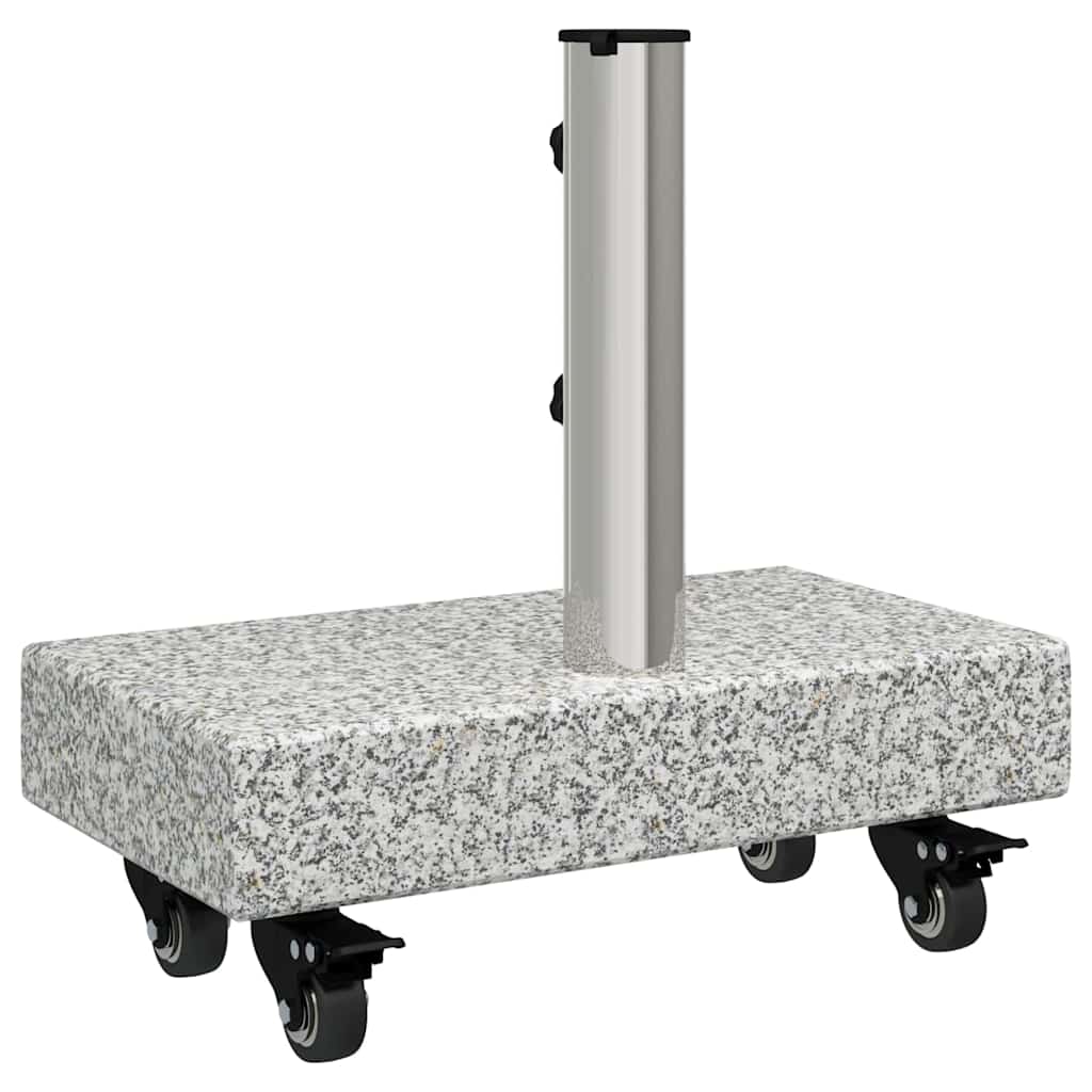 vidaXL Podstawa do parasola Szary 45 x 25 x 45 cm Granit