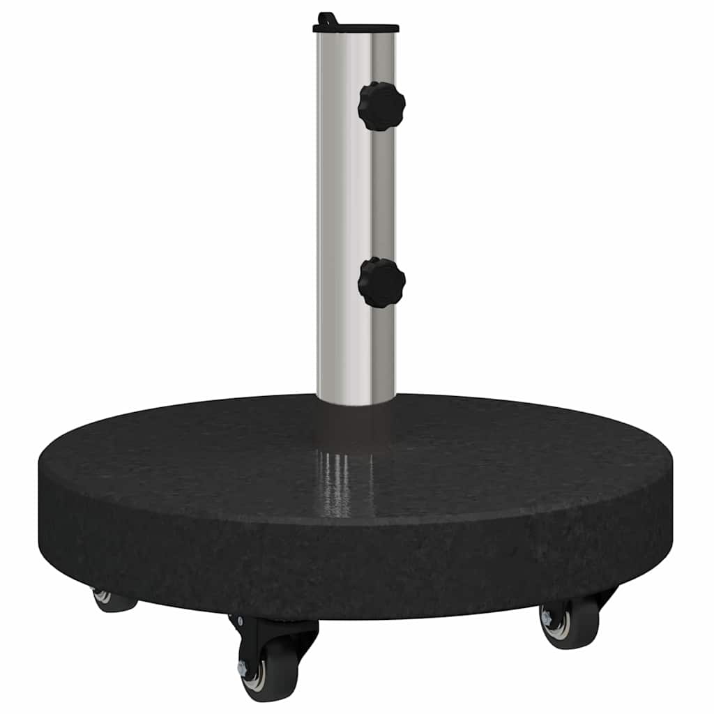 vidaXL Podstawa do parasola 30kg Czarny Granite i Stal Nierdzewna
