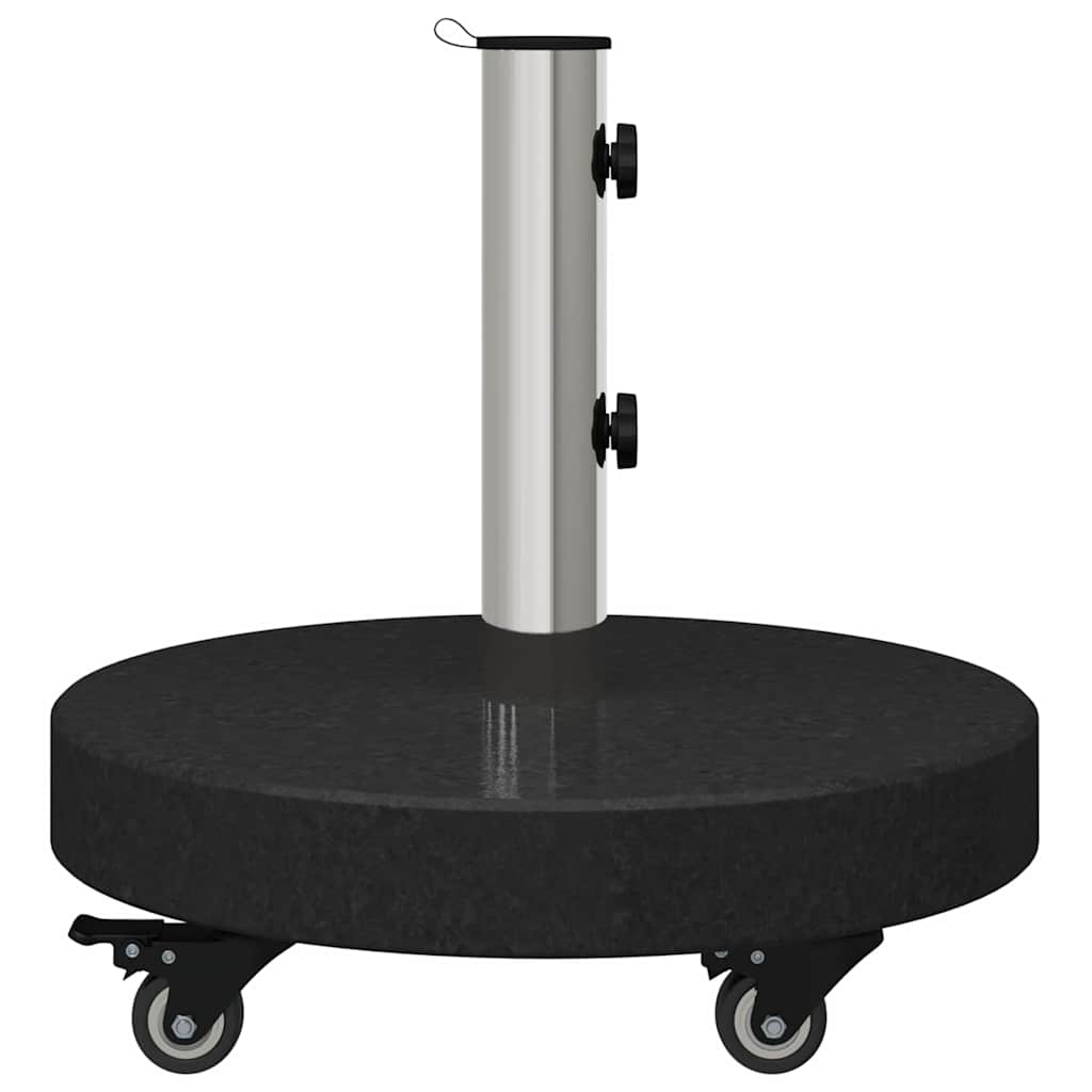 vidaXL Podstawa do parasola 30kg Czarny Granite i Stal Nierdzewna