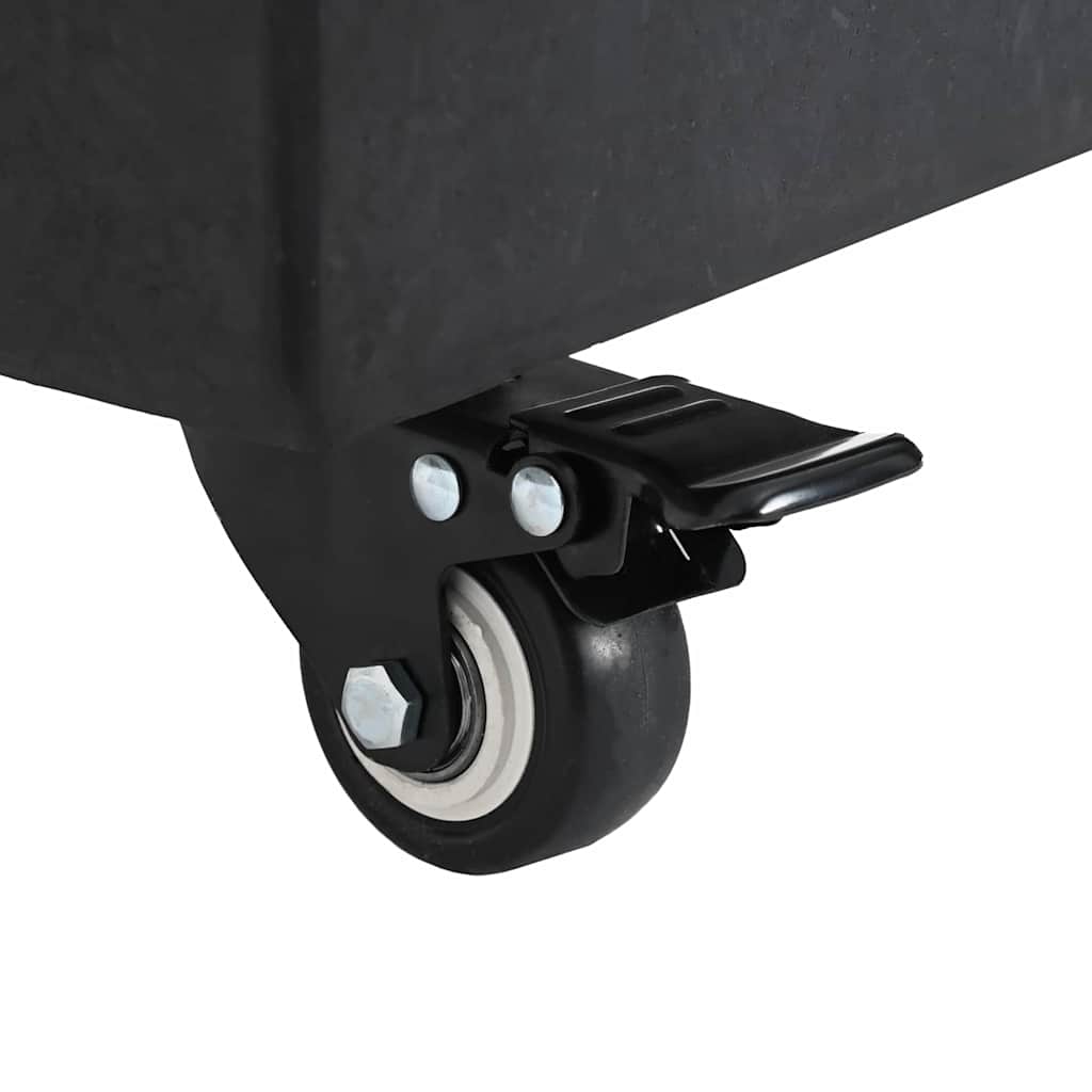 vidaXL Podstawa do parasola 30kg Czarny Granit Kwadrat