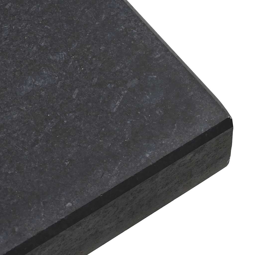 vidaXL Podstawa do parasola 30kg Czarny Granit Kwadrat