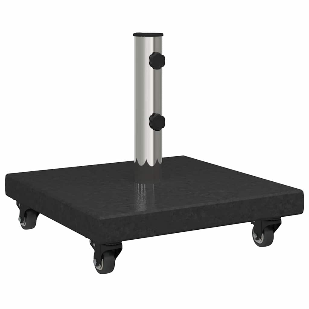 vidaXL Podstawa do parasola 30kg Czarny Granit Kwadrat