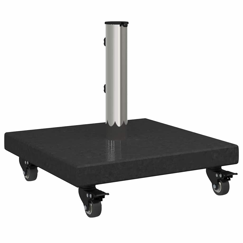 vidaXL Podstawa do parasola 30kg Czarny Granit Kwadrat