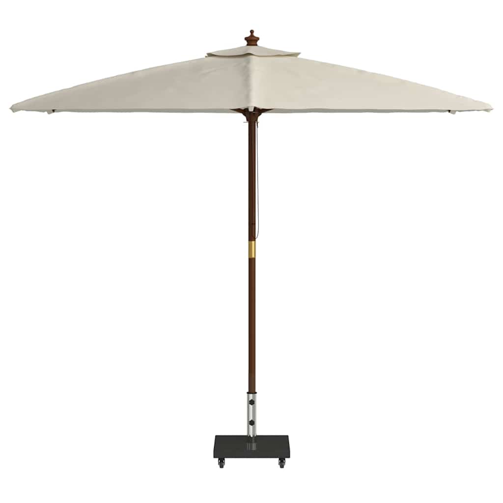 vidaXL Podstawa do parasola 30kg Czarny Granit Kwadrat