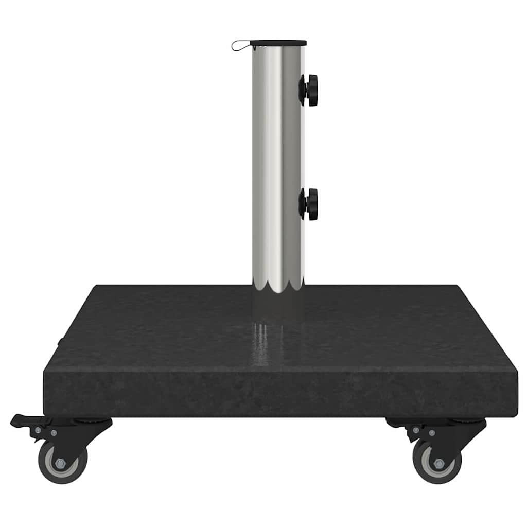 vidaXL Podstawa do parasola 30kg Czarny Granit Kwadrat