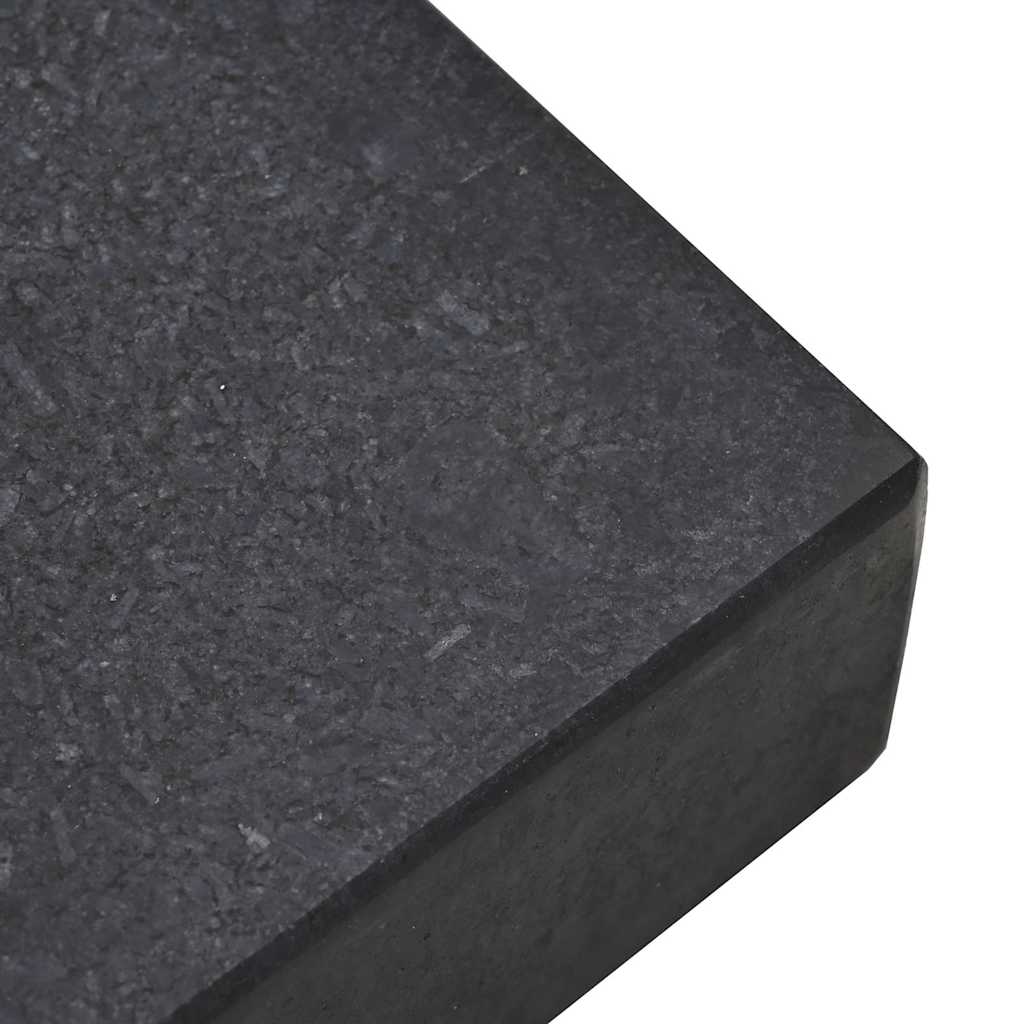 vidaXL Podstawa do parasola Czarny 45 x 25 x 45 cm Granit