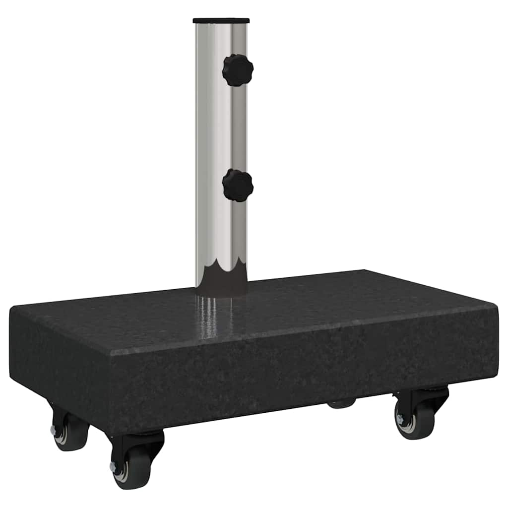 vidaXL Podstawa do parasola Czarny 45 x 25 x 45 cm Granit
