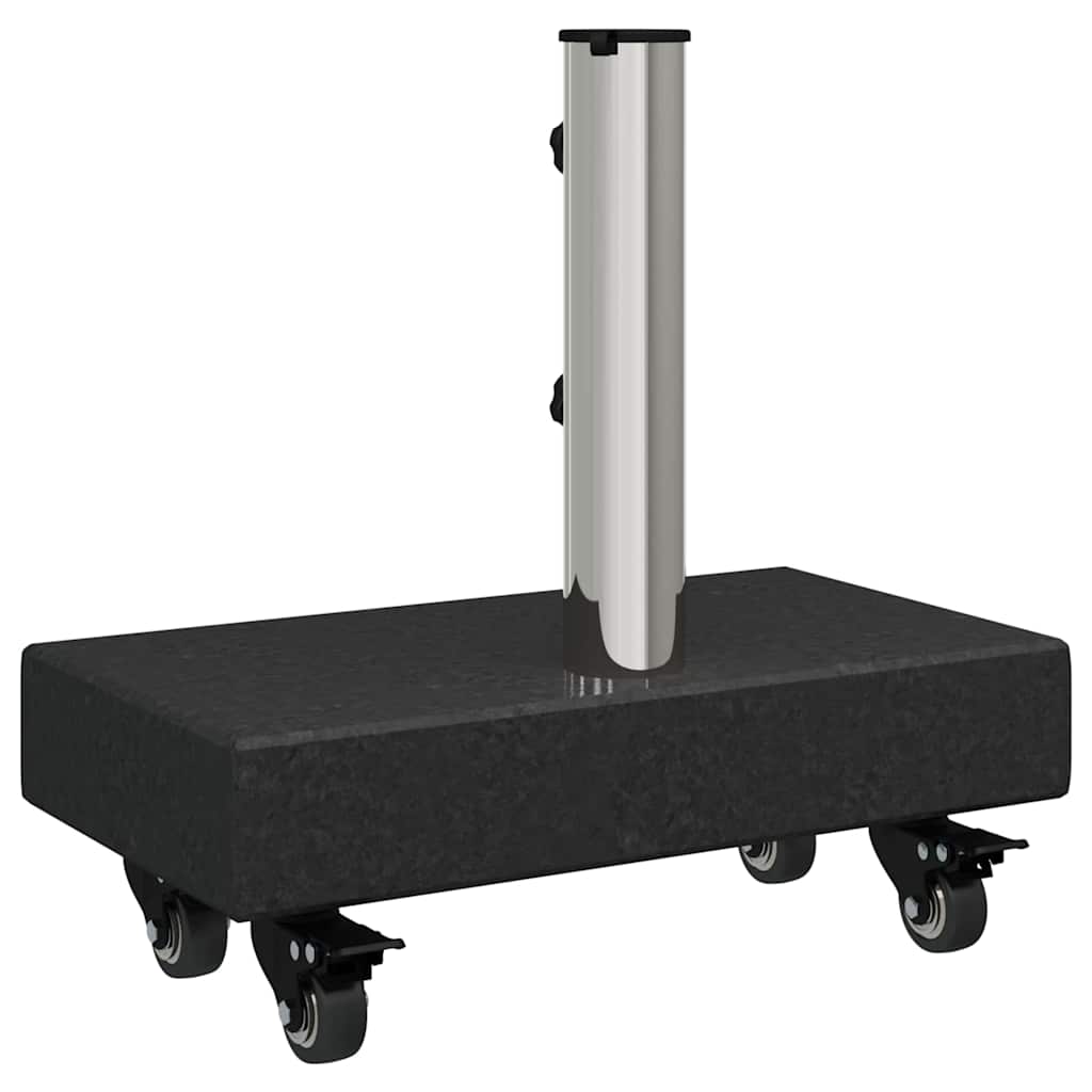 vidaXL Podstawa do parasola Czarny 45 x 25 x 45 cm Granit