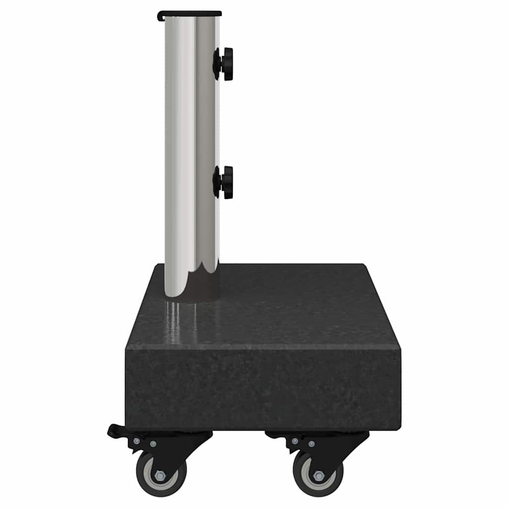 vidaXL Podstawa do parasola Czarny 45 x 25 x 45 cm Granit