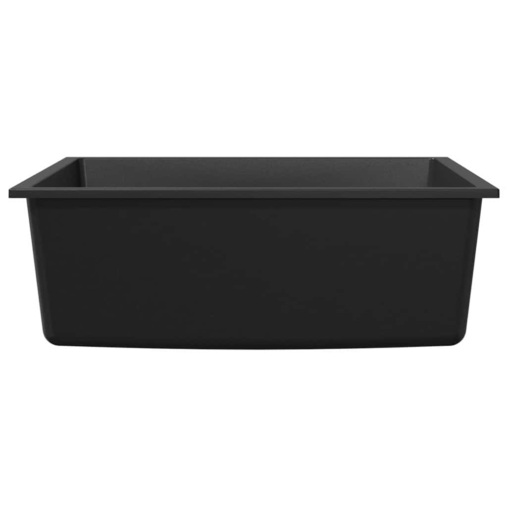 vidaXL Zlew kuchenny Czarny 54 x 44 x 20 cm Granit