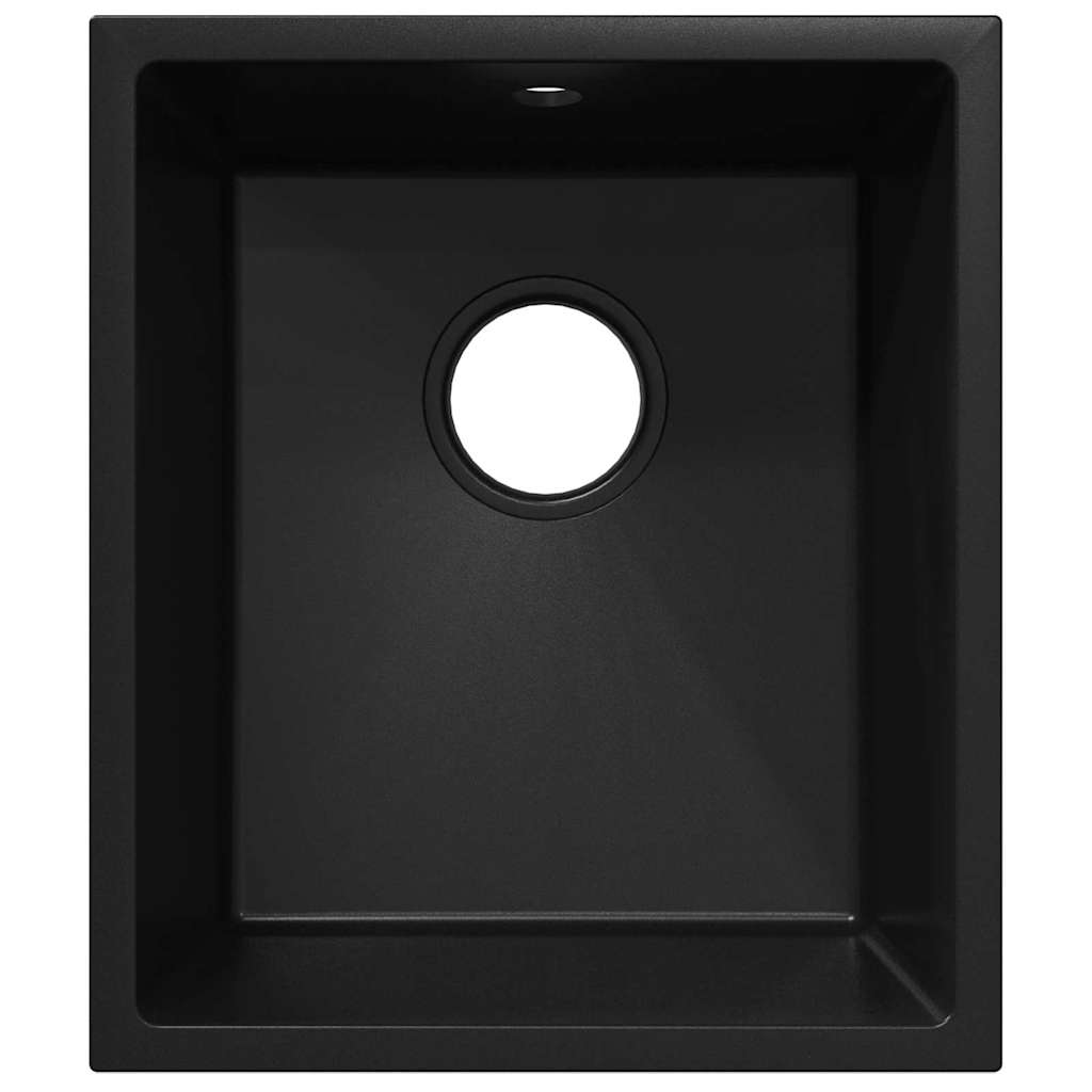 vidaXL Zlew kuchenny Czarny 38 x 44 x 20 cm Granit