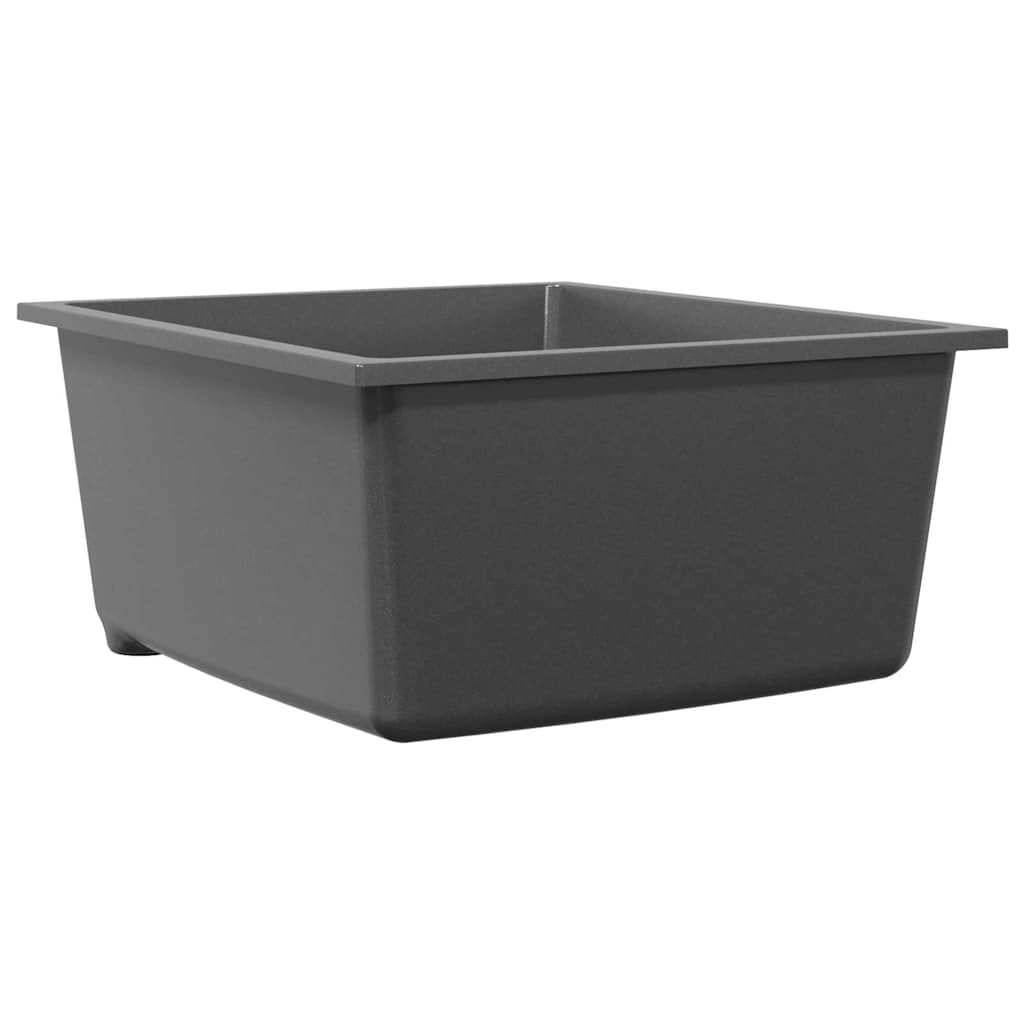 vidaXL Zlew kuchenny Szary 38 x 44 x 20 cm Granit
