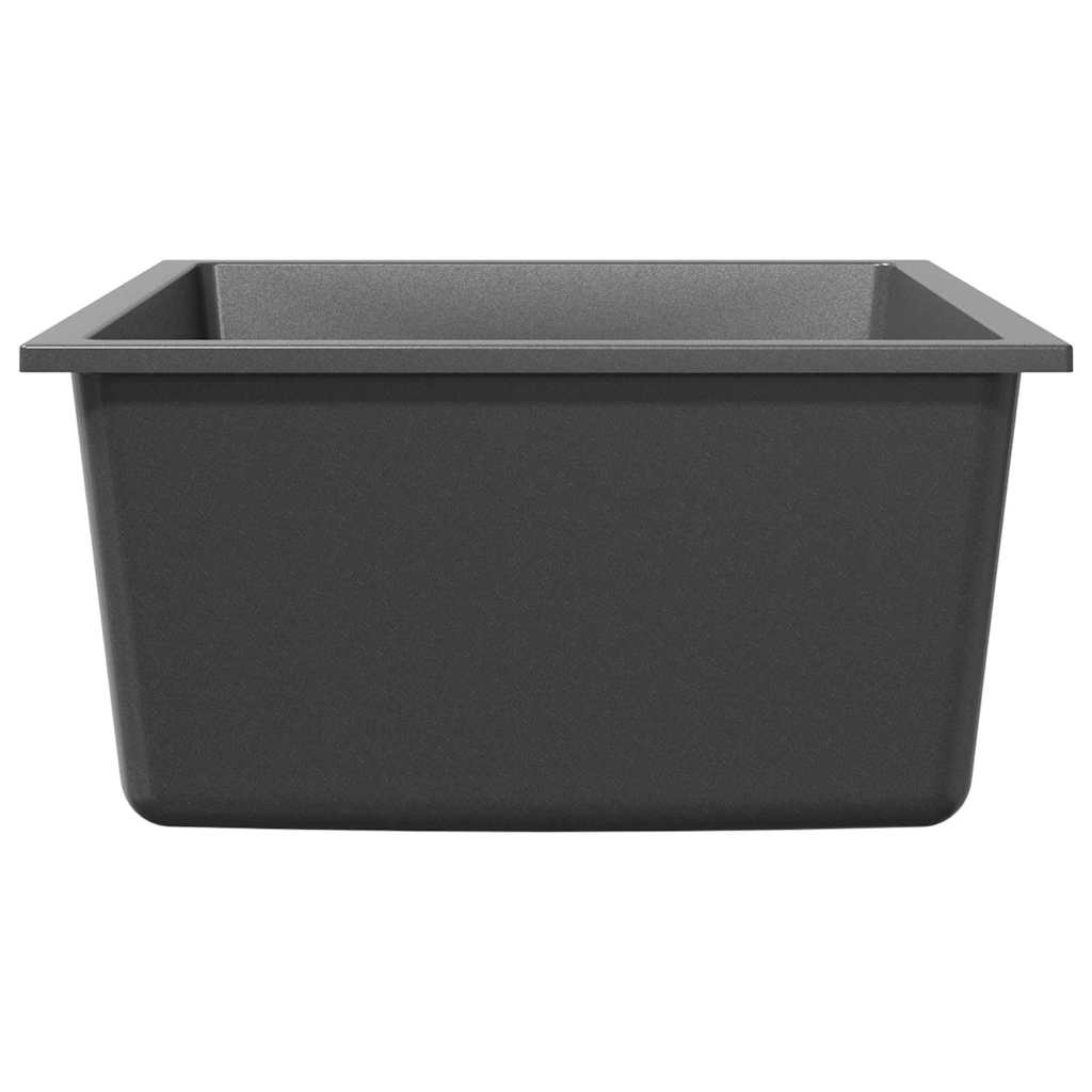 vidaXL Zlew kuchenny Szary 38 x 44 x 20 cm Granit