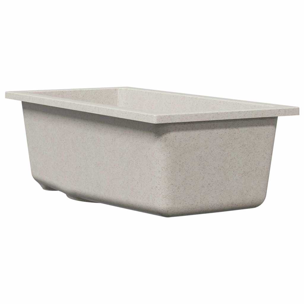 vidaXL Zlew kuchenny Beżowy 21 x 44 x 14 cm Granit