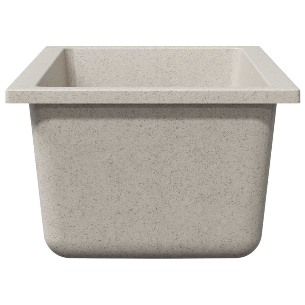 vidaXL Zlew kuchenny Beżowy 21 x 44 x 14 cm Granit