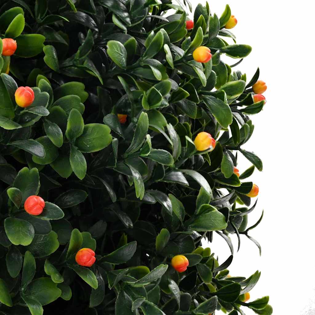 vidaXL Kula Boxwood Zielony 35 x 35 x 50 cm Z tworzywa sztucznego