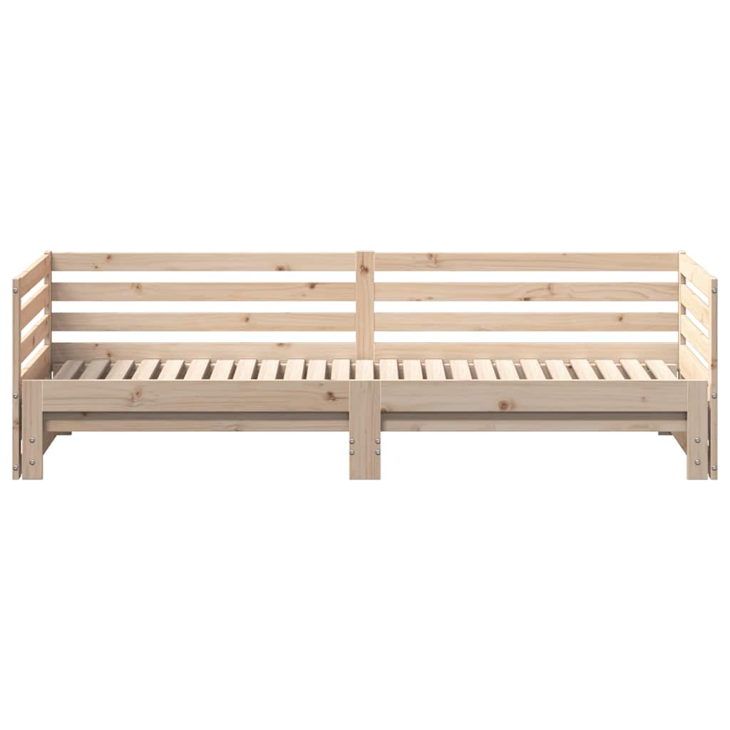 vidaXL Łóżko dzienne z wysuwanym łóżkiem bez materaca 80x200 cm
