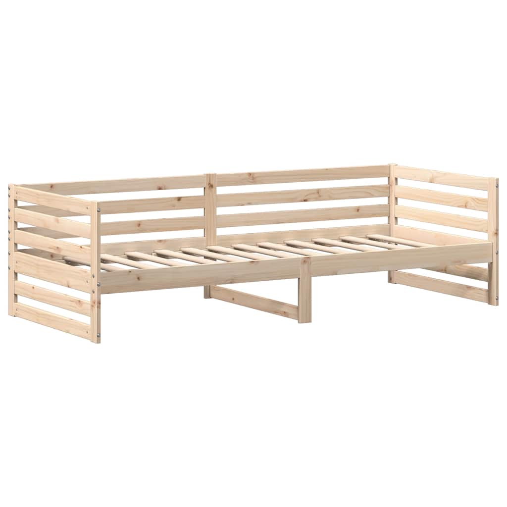 vidaXL Łóżko dzienne bez materaca 80x200 cm, lite drewno sosnowe