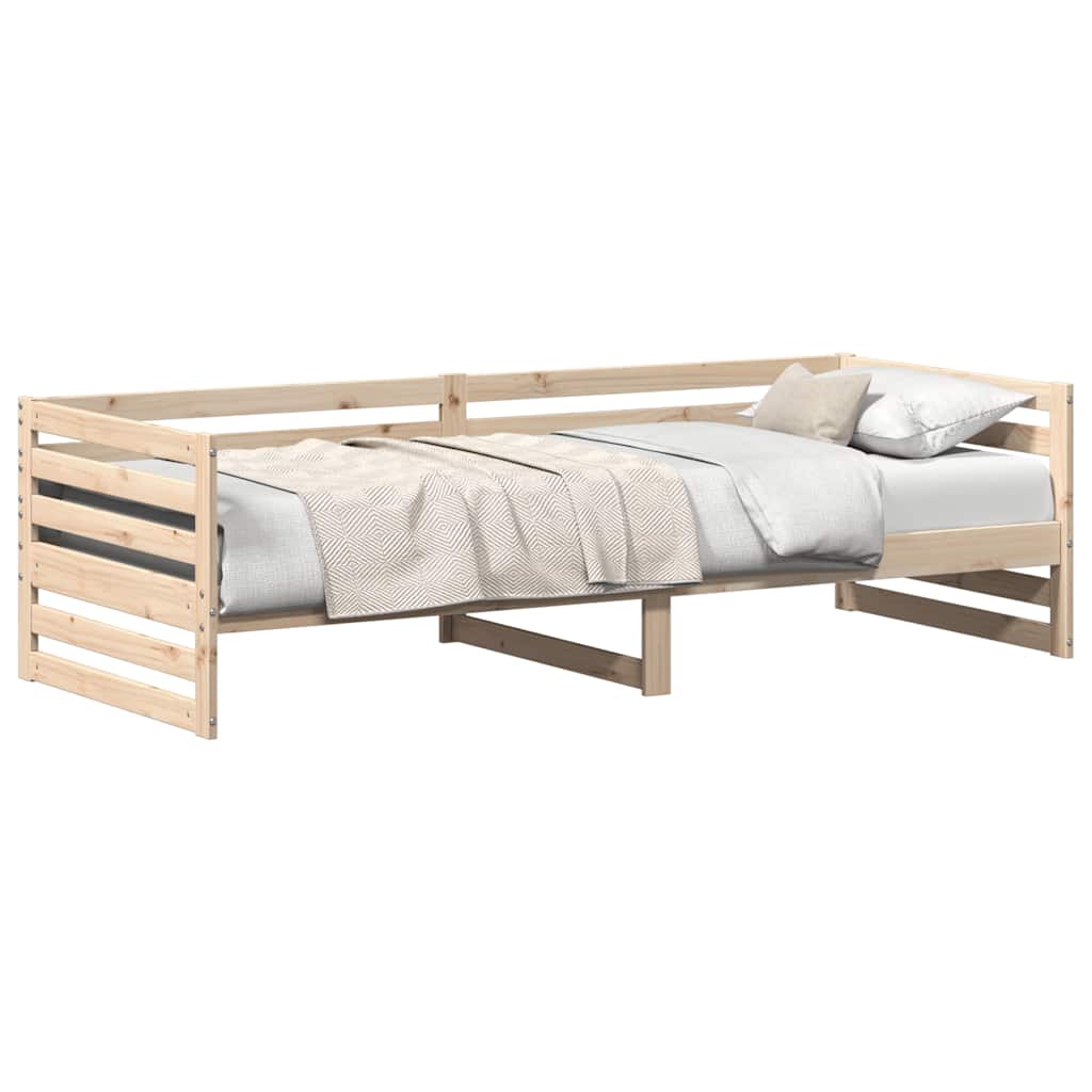 vidaXL Łóżko dzienne bez materaca 80x200 cm, lite drewno sosnowe