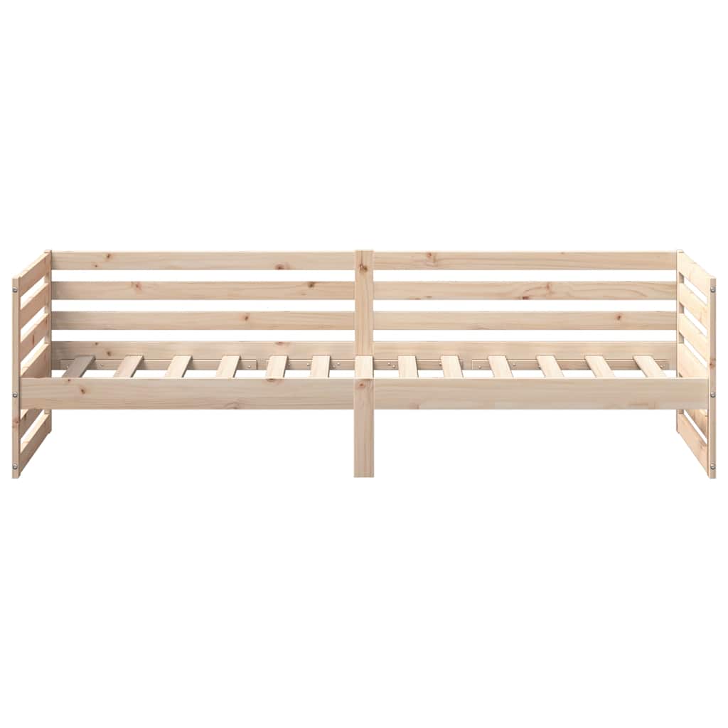 vidaXL Łóżko dzienne bez materaca 80x200 cm, lite drewno sosnowe