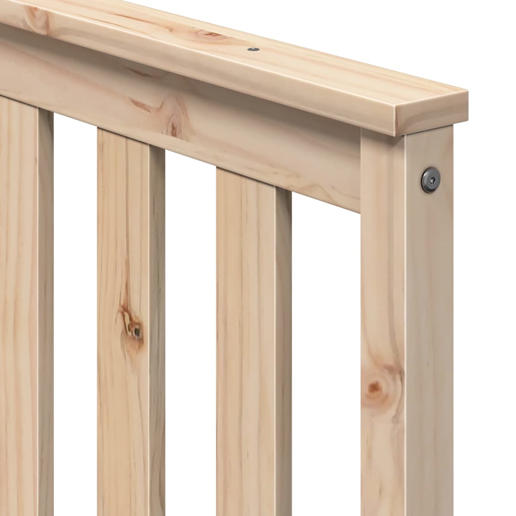 vidaXL Łóżko dzienne bez materaca 90x200 cm, lite drewno sosnowe