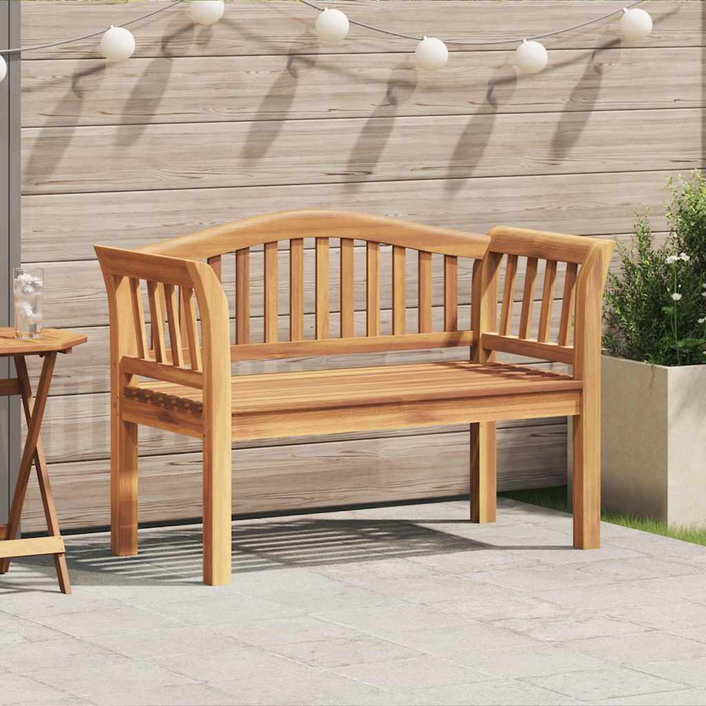 vidaXL ławka Brązowy 120 x 53,5 x 85 cm Lite drewno tekowe