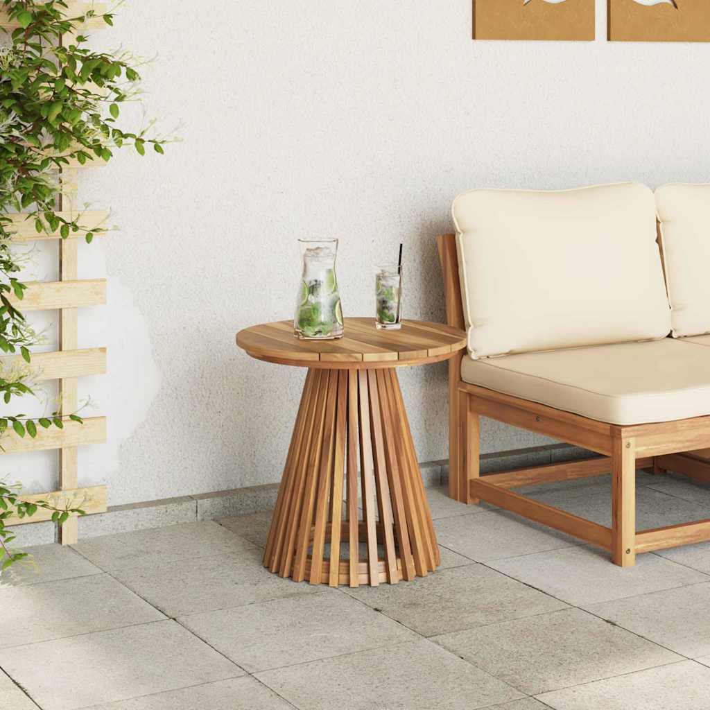 vidaXL Stolik boczny Brązowy 50 x 50 x 49,5 cm Lite drewno teakowe