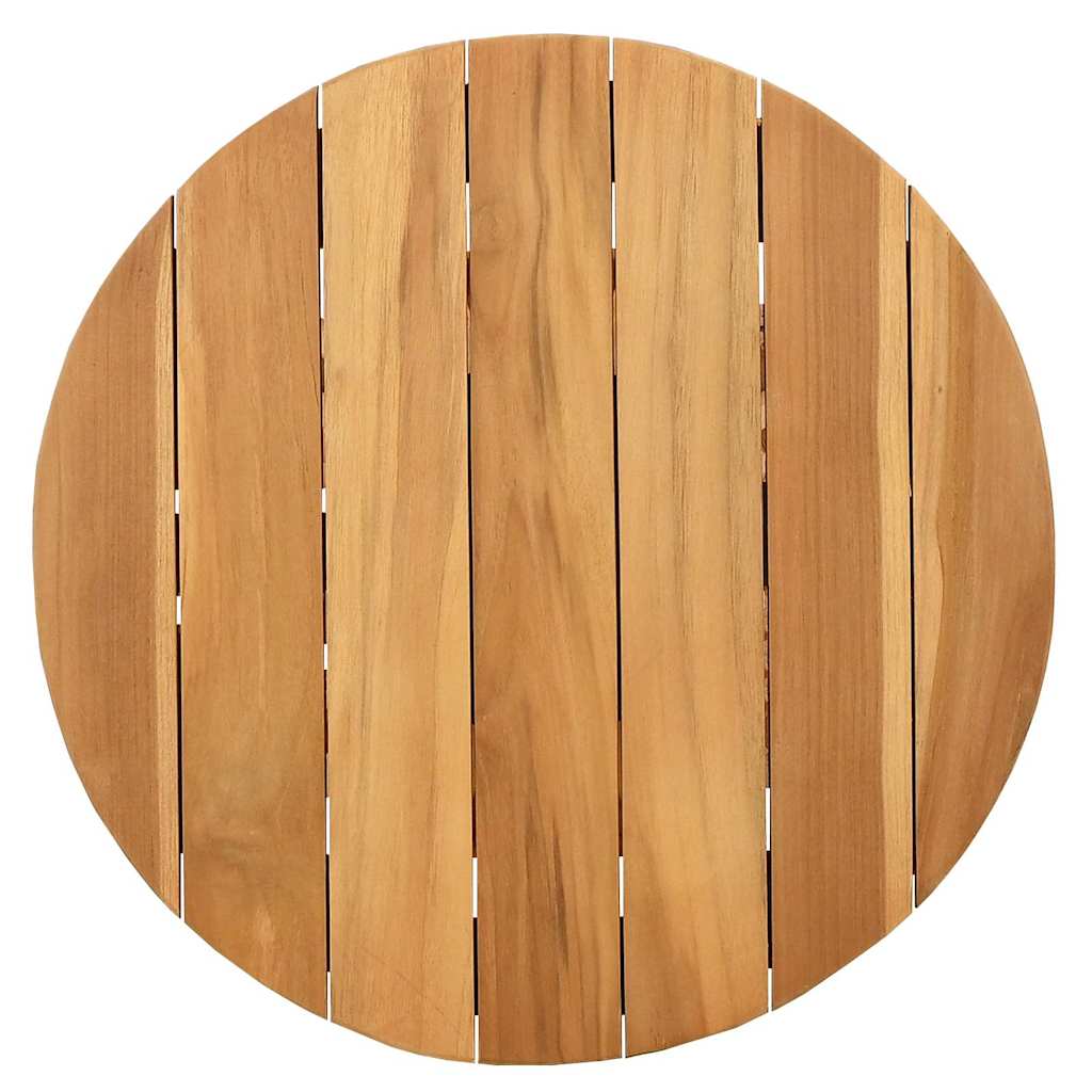 vidaXL Stolik boczny Brązowy 50 x 50 x 49,5 cm Lite drewno teakowe