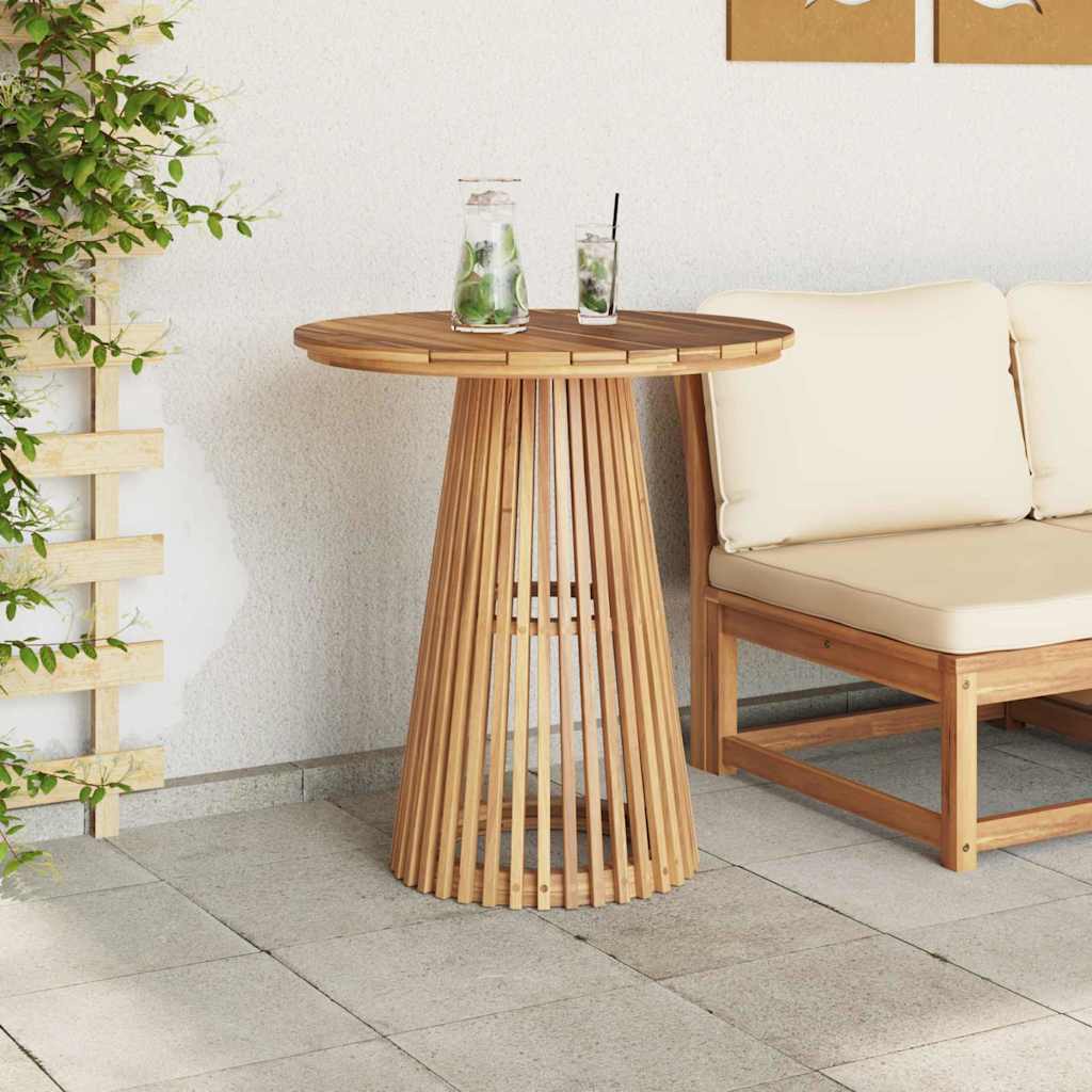 vidaXL Stolik boczny Brązowy 70 x 70 x 75 cm Lite drewno teakowe
