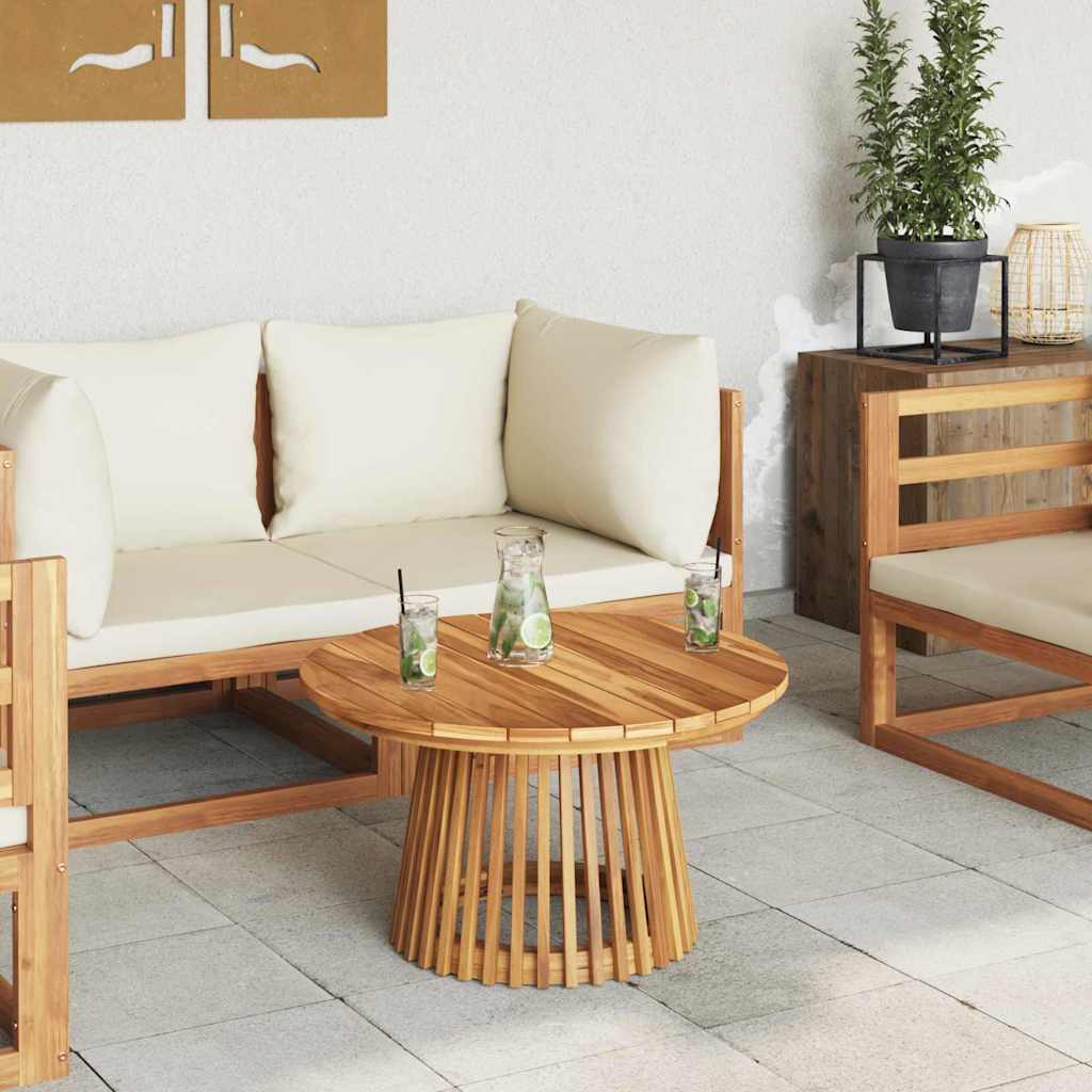 vidaXL Stolik boczny Brązowy 70 x 70 x 40 cm Lite drewno teakowe