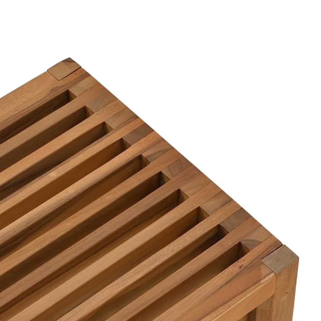 vidaXL Stół Ogrodowy Brązowy 50 x 32,5 x 35 cm Lite drewno teakowe