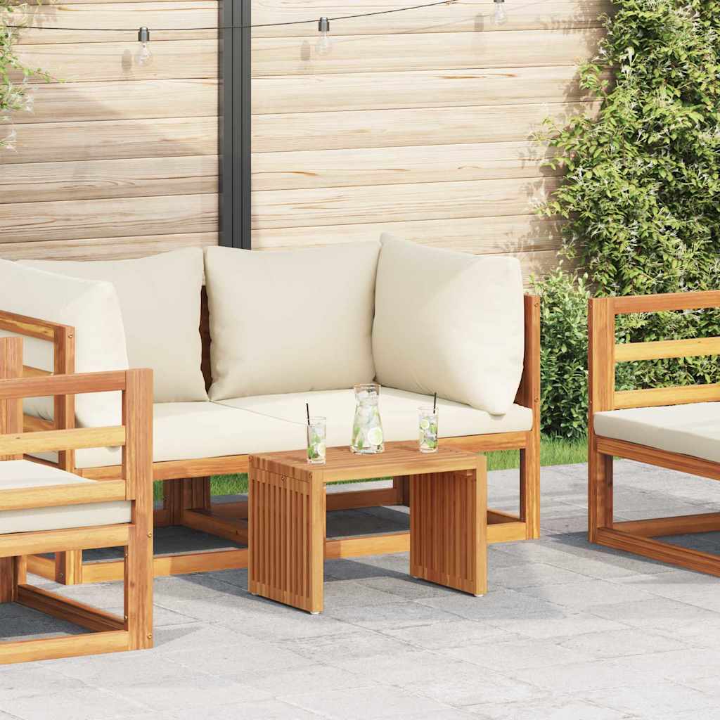 vidaXL Stół Ogrodowy Brązowy 50 x 32,5 x 35 cm Lite drewno teakowe