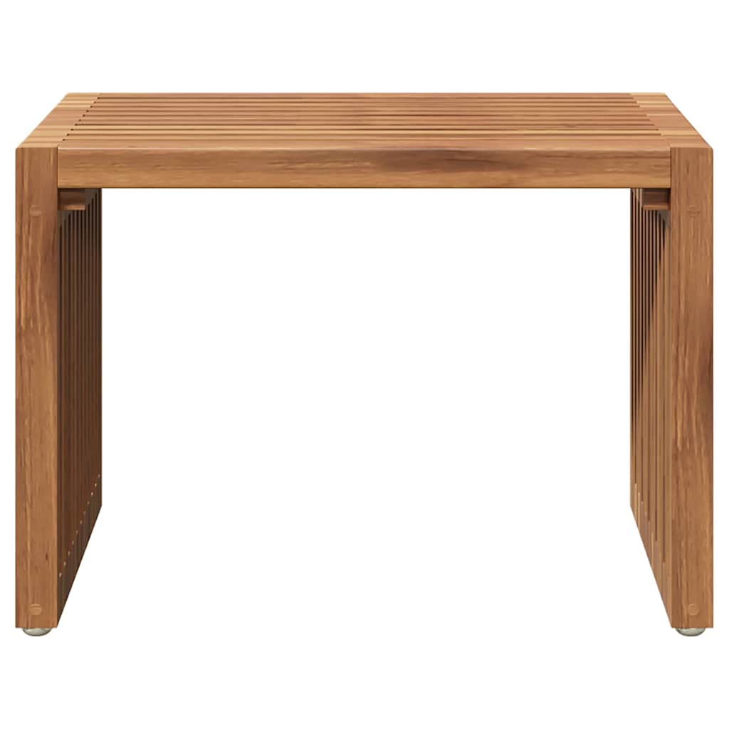 vidaXL Stół Ogrodowy Brązowy 50 x 32,5 x 35 cm Lite drewno teakowe