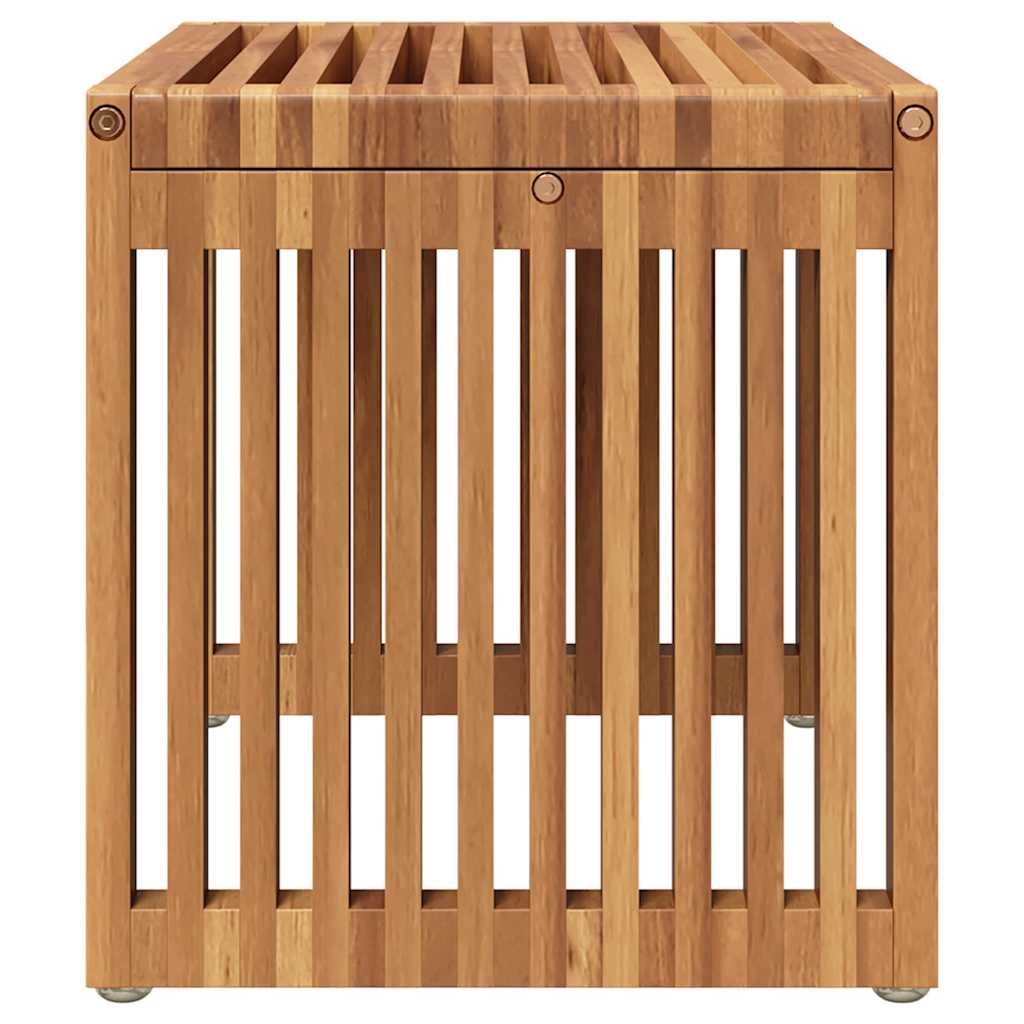 vidaXL Stół Ogrodowy Brązowy 50 x 32,5 x 35 cm Lite drewno teakowe