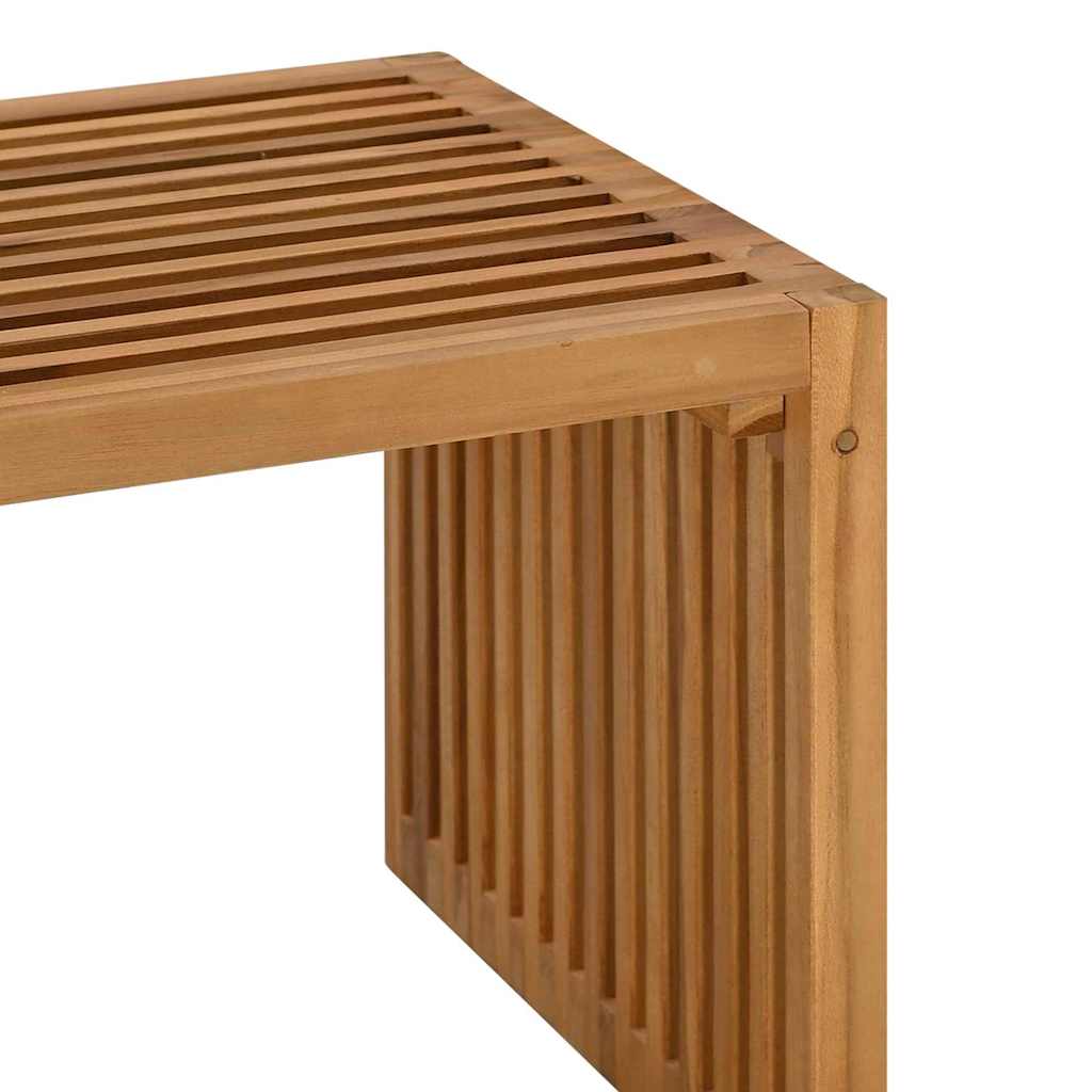 vidaXL Stół Ogrodowy Brązowy 70 x 37,5 x 35,5 cm Lite drewno teakowe