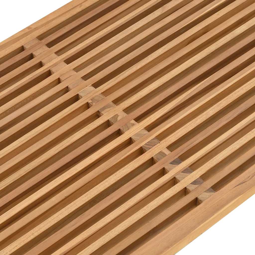 vidaXL Stół Ogrodowy Brązowy 110 x 55 x 35,5 cm Lite drewno teakowe