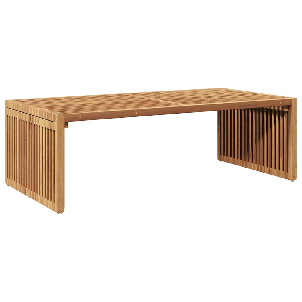 vidaXL Stół Ogrodowy Brązowy 110 x 55 x 35,5 cm Lite drewno teakowe